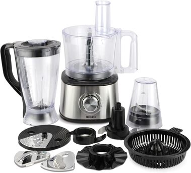 Al Iskan, Appliances, SAR 155,  Nikai 1000 Watts 10-in-1 Food Processor 2 Speed With Pulse (Blender, Slicer, Chopper, Knea