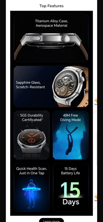 Manama, Watches, BHD 99,  Brand New Sealed Honor Watch 5 Ultra With Warranty From Agent.