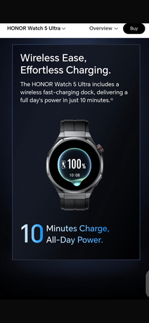 Manama, Watches, BHD 99,  Brand New Sealed Honor Watch 5 Ultra With Warranty From Agent.