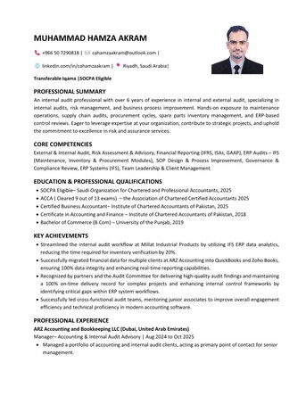 Riyadh, Job Seekers, Internal Audit