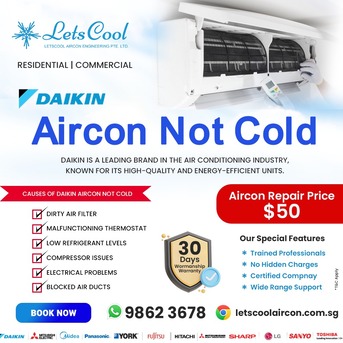 Singapore, Air Conditioners, SGD 50,  Daikin Aircon Not Cold
