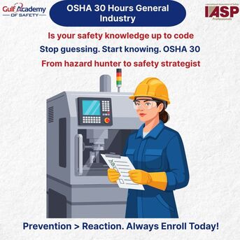 Sharjah, Lessons Offered, OSHA 30 General Industry | Get Certified