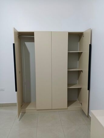 Jeddah, Furniture, SAR 1500,  Elegant Complete Bedroom Set | Double Bed With Mattress | 4-Door Wardrobe