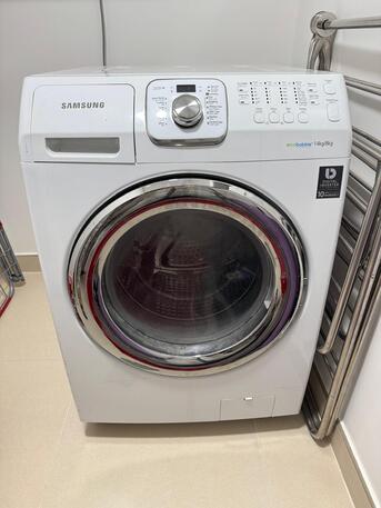 Riyadh, Appliances, SAR 550,  Samsung Eco Bubble Washing Machine 14Kg Washer 8 KG Dryer
