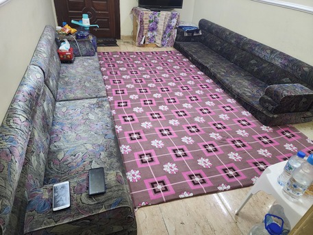 Azizia, Household Items, SAR 900,  COMPLETE MAJLIS SET (8 Seats) &ndash; Unique Floral Pattern, Great Value!