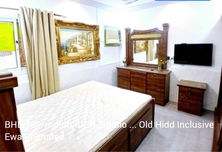 Hidd, Apartments/Houses, BHD 160/month,  1 BR,  Studio Flat Fully Furnished Old Hidd Inclusive