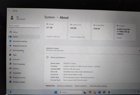 Riyadh, Computers, SAR 600,  Hp Pavilion X360 Convertible I3 7th Gen