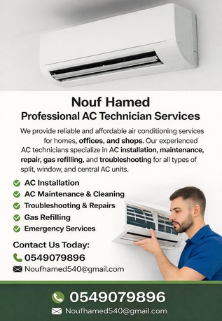 Jeddah, Air Conditioning, Nouf Hamed AC Services
