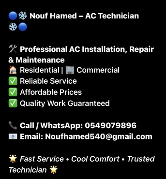 Jeddah, Air Conditioning, Nouf Hamed AC Services