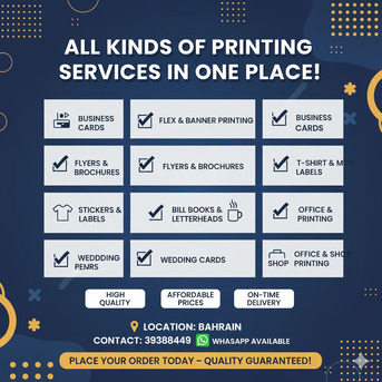 Manama, Printing, All Kinds Of Printing Services A To Z Solution