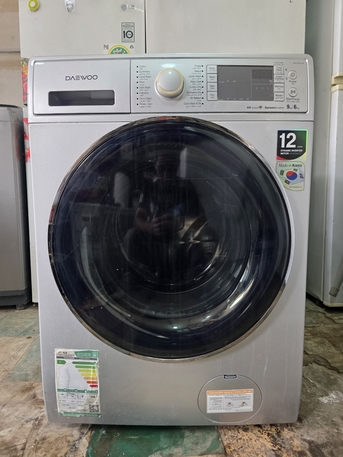 Al Shemaysi, Appliances, SAR 1,  Daewoo Front Load Washing Machine &ndash; 9KG With 100% Dryer (Inverter)