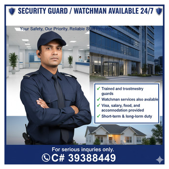 Manama, Security, Security Guard / Watchman Available A To Z Staff Available