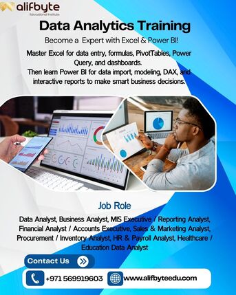 Sharjah, Lessons Offered, 1.	Industry-Focused Data Analytics Training With Advanced Excel & Power BI &ndash; Get Job-Ready