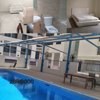 Juffair, Apartments/Houses, BHD 300/month,  Furnished,  2 BR,  Budget Friendly FAMILY Apartments:(BD 300-375) Pool.Gym.Internet.etc(STUDIO@200): TONY