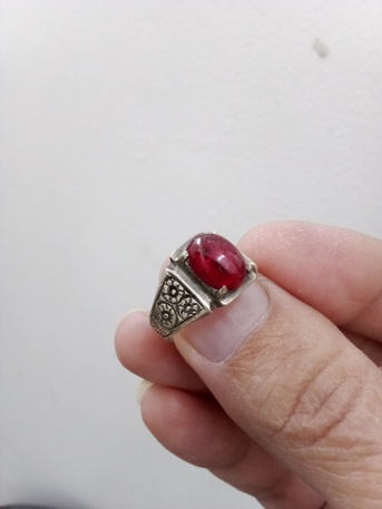 Manama, Jewelry, BHD 300,  Red Ruby Silver Ring