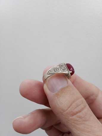 Manama, Jewelry, BHD 300,  Red Ruby Silver Ring