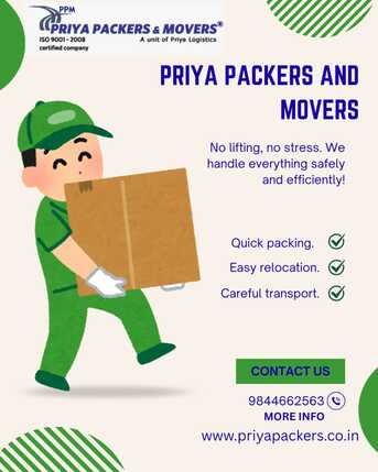 Bangalore, Business, Packers Movers In Bangalore- Priya Packers Movers
