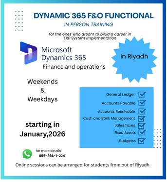Jeddah, Lessons Offered, Learn Dynamic 365 F&O