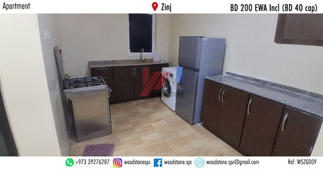 Zinj, Apartments/Houses, BHD 200/month,  Furnished,  1 BR,  70 Sq. Meter,  Furnished 1 Bedroom Apartment, Zinj - BD 200 Incl WSZJ009 (BD 40 Cap)