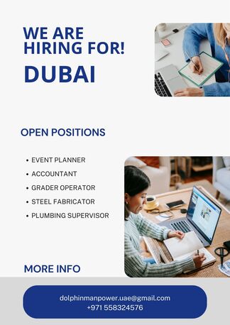 Dubai, Jobs, WANTED FOR DUBAI