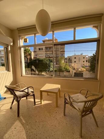Jabal Al-Weibdeh, Apartments, Flats, Houses & Villas, JOD 450/month,  Furnished,  1 BR,  92 Sq. Meter,  Bright, Big One-bedroom Apartment In Prime Weibdah Spot