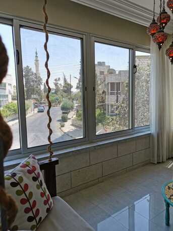 Jabal Al-Weibdeh, Apartments/Houses, JOD 1000/month,  3 BR,  245 Sq. Meter,  Beautiful Sunny Three-bedroom With Expansive Windows And Open Views