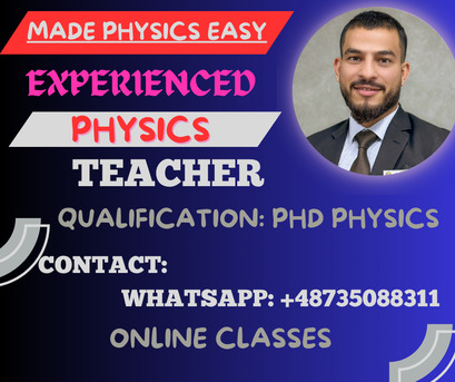 Riyadh, Lessons Offered, Experienced Physics Tutor | IGCSE & SAT Specialist