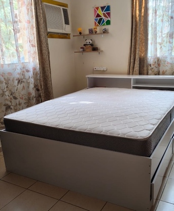 Al Rawabi, Furniture, SAR 1500,  QUEEN SIZE BED WITH MATTRESS AND TREADMILL