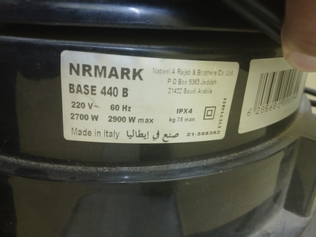 Jeddah, Appliances, SAR 2000,  3 Motor Italian Wet Vaccume Machine For Carpet