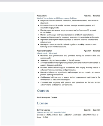 Dubai, Job Seekers, Typist