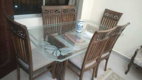 Karachi, Household Items, PKR 55000,  Glass Top Dinning Table