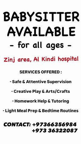 Zinj, Daycare, Baby Sitting Available With Good Care And Tution (online /offline - Free Wifi) (Zinj)