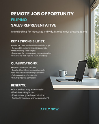 Riyadh, Jobs, Remote Filipino Sales Representative And Customer Care Services