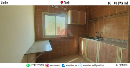 Tubli, Apartments/Houses, BHD 140/month,  Studio,  40 Sq. Meter,  Unfurnished Studio, Tubli - BD 140 Incl WSTU013