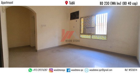 Tubli, Apartments/Houses, BHD 230/month,  2 BR,  100 Sq. Meter,  Unfurnished 2 Bedroom Apartment, Tubli - BD 230 Incl WSTU014 (BD 40 Cap)
