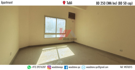 Tubli, Apartments/Houses, BHD 250/month,  3 BR,  110 Sq. Meter,  Unfurnished 3 Bedroom Apartment, Tubli - BD 250 Incl WSTU015 (BD 50 Cap)