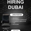 HIRING FOR DUBAI