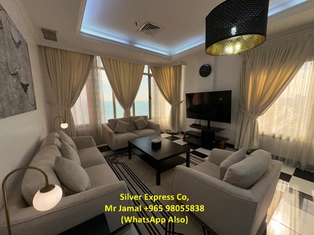 Kuwait City, Apartments/Houses, KWD 650/month,  Furnished,  3 BR,  100 Sq. Meter,  3 Bedroom Furnished Sea View Apartment For Rent In Mangaf.