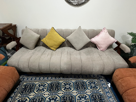 Riyadh, Household Items, SAR 1100,  New 6 Seayer Sofs 1 Month Old Only. Still Covered With The Bed Aheets