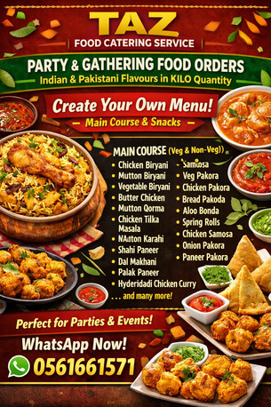Al Khobar Al Shamalia, Food, SAR 1,  GHAR MAIN HAI DAAWAT TOH ORDER KAREIN TAJ AL ZAITOUN SE