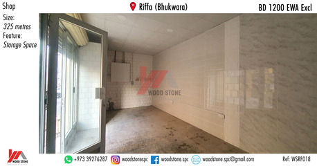Riffa, Shops, BHD 1200,  325 Sq. Meter,  Shop With Storage Space, Riffa (Bhukwara) - BD 1200 Excl WSRF018