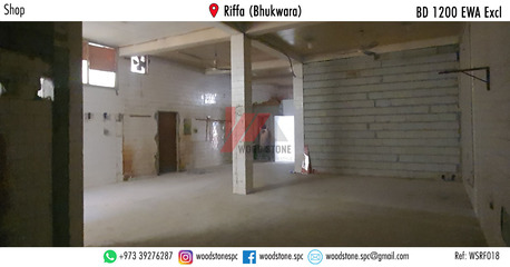 Riffa, Shops, BHD 1200,  325 Sq. Meter,  Shop With Storage Space, Riffa (Bhukwara) - BD 1200 Excl WSRF018