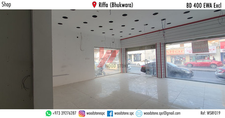 Riffa, Shops, BHD 400,  50 Sq. Meter,  Shop, Riffa (Bhukwara) - BD 400 Excl WSRF019