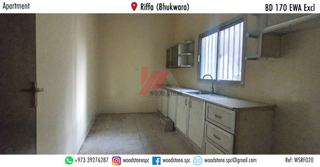 Riffa, Apartments/Houses, BHD 170/month,  2 BR,  120 Sq. Meter,  Unfurnished 2 Bedroom Apartment, Riffa (Bhukwara) - BD 170 Excl WSRF020