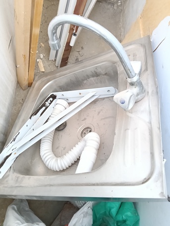 West Riffa, Electrical & Plumbing, BHD 30,  Aluminium Door Stainless Steel Sink