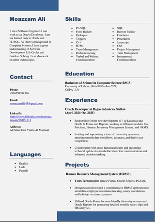 Jeddah, Job Seekers, Software Engineer With Two Years Of Experience In Oracle ERP Developer