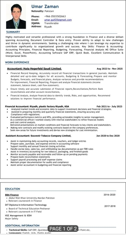 Riyadh, Job Seekers, Accountant