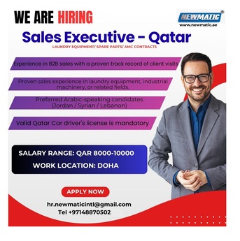 Doha, Jobs, SENIOR SALES EXECUTIVE - NEWMATIC GROUP