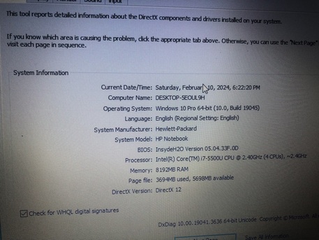 Riyadh, Computers, SAR 950,  HP Laptop I7 - 5500