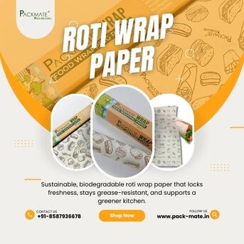 New Delhi, Food, INR 137,  Shop Eco-Friendly Roti Wrap Paper For Clean And Mess-Free Packaging